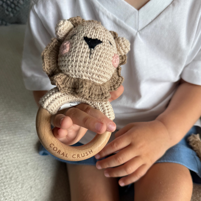 Crochet Lion Rattle