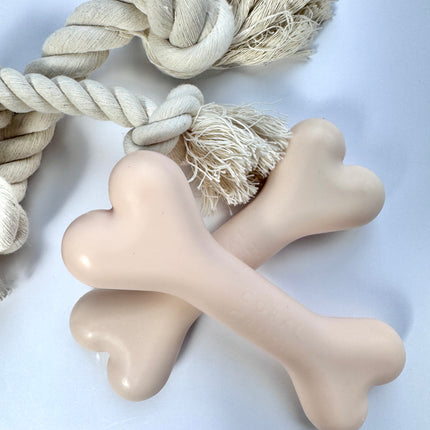 100% Food-Grade Silicone Chew Bone Dog Toy