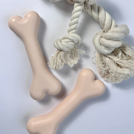 100% Food-Grade Silicone Chew Bone Dog Toy