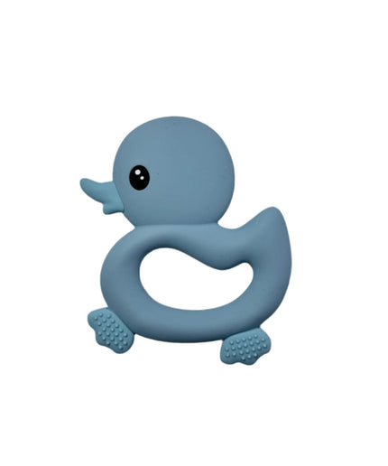 Blue Duck Silicone Teether for Babies & Safe Soothing for Teething Relief