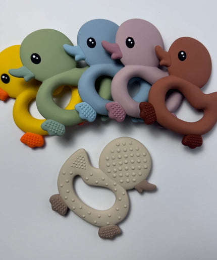 Duck Silicone Teether for Babies & Safe Soothing for Teething Relief