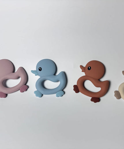 Duck Silicone Teether for Babies & Safe Soothing for Teething Relief