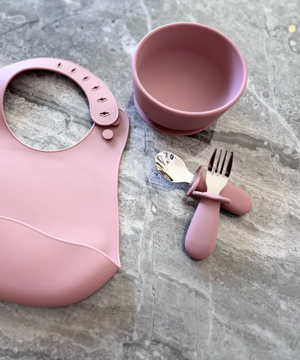 Solid Color Baby Tableware Set