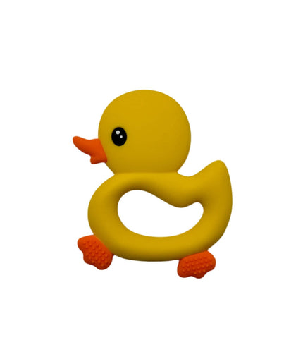 Yellow Duck Silicone Teether for Babies & Safe Soothing for Teething Relief